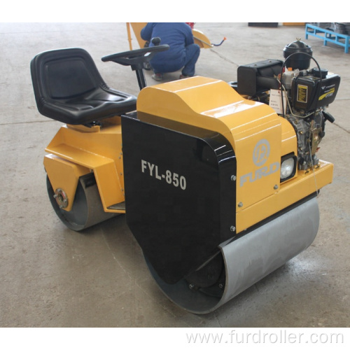 Hydraulic steel wheel double drum vibratory road roller FYL-850